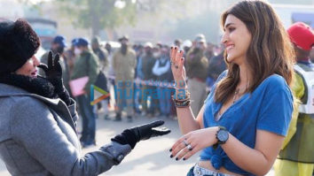 On the Sets of the movie Bachchhan Paandey