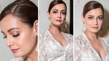 Dia Mirza looks serene in white Anita Dongre ensemble worth Rs. 99,000 paired with vintage pearl earrings worth Rs. 25,000