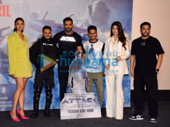 Photos: John Abraham, Rakul Preet Singh, and Jacqueline Fernandez strike a pose at the trailer launch of Attack