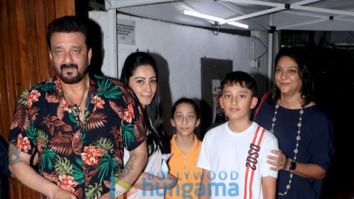 Photos: Sanjay Dutt snapped with his family at Izumi in Bandra