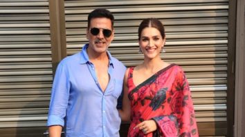 Spotted: Akshay Kumar and Kriti Sanon promoting Bachchan Pandey at classic studio