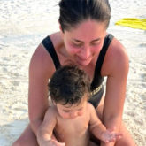 Kareena Kapoor rings in Holi by building sandcastles on the beach with her son Jeh