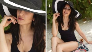 Katrina Kaif sets internet ablaze in sexy black monokini and a hat from her recent beach vacation with husband Vicky Kaushal