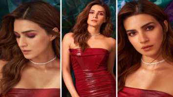 Kriti Sanon looks drop-dead gorgeous in burgundy bustier mini dress worth Rs. 4,884 for Karan Johar’s party