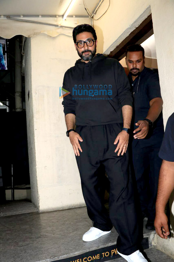 Photos: Abhishek Bachchan, Yami Gautam Dhar, Nimrat Kaur and others snapped at Juhu PVR for Dasvi Photos: Abhishek Bachchan, Yami Gautam Dhar, Nimrat Kaur and others snapped at Juhu PVR for Dasvi