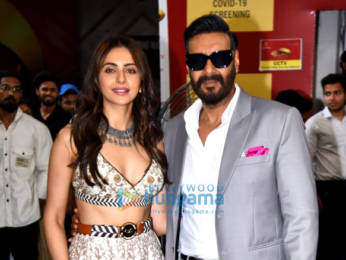 Photos: Ajay Devgn, Rakul Preet Singh, and Kumar Sanu snapped promoting Runway 34