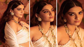 Pregnant Sonam Kapoor dons six yards of elegance flaunting her baby bump in all white saree for Abu Jani’s birthday bash