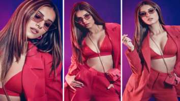 Tara Sutaria looks smokeshow in berry red three-piece co-ord set and crossbody mini bag