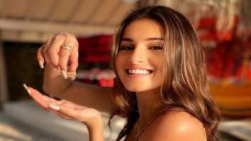 Tara Sutaria sizzles in tiger print monokini worth Rs. 9,598 during her Maldives trip with Aadar Jain; introduces her tiny new ‘bff’