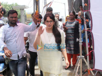 Photos: Huma Qureshi snapped on the sets of 'Tarla' in Bandra