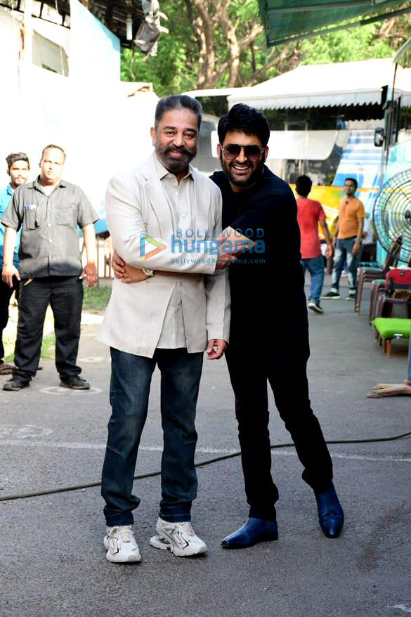 Photos: Kamal Haasan snapped for Vikram promotions on the sets of The Kapil Sharma Show Photos: Kamal Haasan snapped for Vikram promotions on the sets of The Kapil Sharma Show