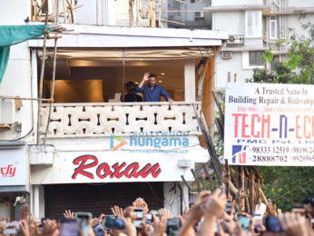 Photos: Salman Khan waves to fans outside his residence to wish them for Eid