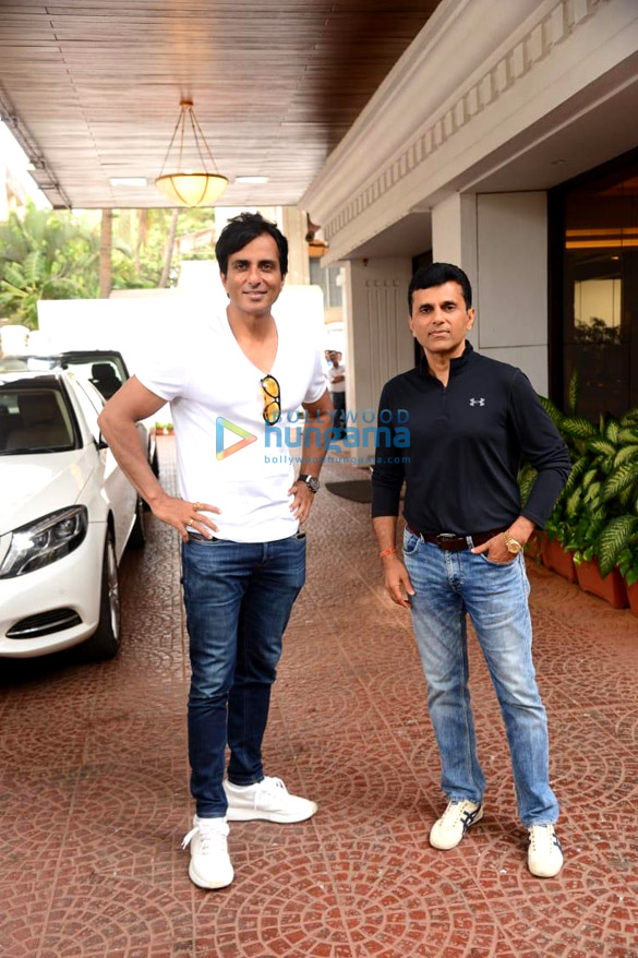 Photos: Sonu Sood spotted at Anand Pandit’s office Photos: Sonu Sood spotted at Anand Pandit’s office