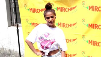 Spotted: Karan Kundrra and Poonam Pandey at Mirchi studio to shoot for Shaana Shardul