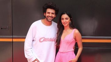 Spotted: Kartik Aaryan and Kiara Advani promoting Bhool Bhulaiyaa 2 at Mehboob studio