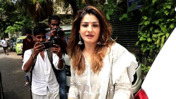 Spotted: Raveena Tandon at an exhibition in Bandra, Mumbai