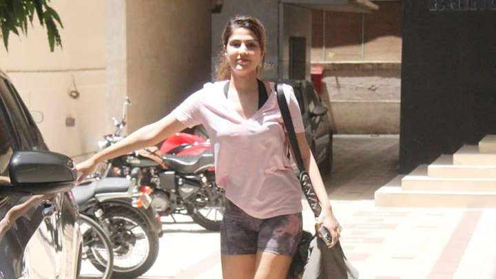 Spotted: Rhea Chakraborty with her brother at gym in Bandra, Mumbai