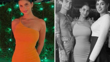 Suhana Khan stuns in an orange bodycon dress as she celebrates 22nd birthday with the team of ‘The Archies’