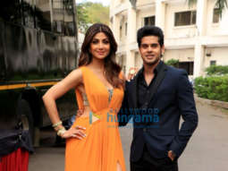 Photos: Abhimanyu Dassani, Shirley Setia and Shilpa Shetty spotted promoting their film Nikamma