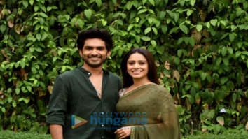Photos: Nushrratt Bharuccha and Anud Singh Dhaka snapped promoting their film Janhit Mein Jaari