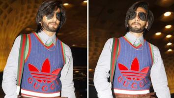 Ranveer Singh showcases high fashion, sports Adidas x Gucci ensemble at the airport as he departs for his birthday