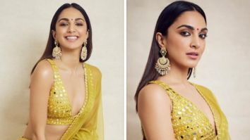 Kiara Advani looks splendid in mustard coloured lehenga with plunging neckline worth Rs. 68,000 for Jugjugg Jeeyo promotions