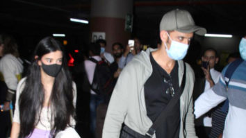 Lovebirds Hrithik Roshan and Saba Azad spotted at airport holding hands