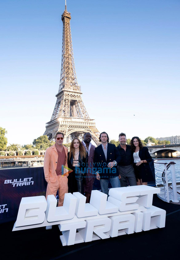 Photos: Brad Pitt attends the photo call with Bullet Train co-stars, director David Leitch and producer Kelly in Paris Photos: Brad Pitt attends the photo call with Bullet Train co-stars, director David Leitch and producer Kelly in Paris
