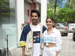Photos: Rajkummar Rao and Sanya Malhotra snapped promoting their film Hit – The First Case