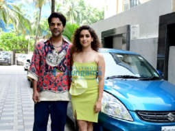 Photos: Rajkummar Rao and Sanya Malhotra snapped promoting their film Hit – The First Case