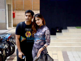Photos: Rhea Chakraborty snapped with her brother Showik Chakraborty at a gym in Khar