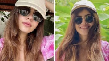 Sanjana Sanghi shares sun-lit pictures in pink tie dye top and bralette while vacationing in Goa