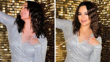 Sonakshi Sinha shines bright like a diamond in sparkly bodycon mini dress