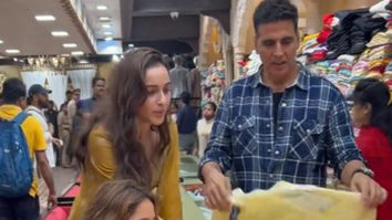 Akshay Kumar takes his reel sisters for shopping in Lucknow
