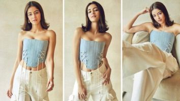 Ananya Panday spreads her charm while sporting a stunningly stylish corset and baggy pants for Liger promotions