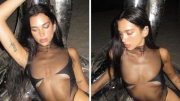 Dua Lipa rings in 27th birthday in a risqué, sheer black outfit