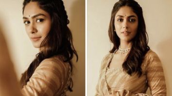 Mrunal Thakur is a sight to behold in gorgeous brown anarkali worth Rs. 26K as she promotes Sita Ramam