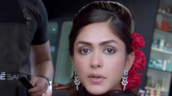 Mrunal Thakur turns into Shantipriya for an ad shoot