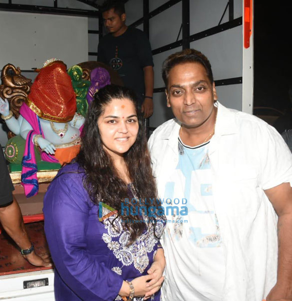 Photos: Ganesh Acharya and family bring the idol of Lord Ganesha home Photos: Ganesh Acharya and family bring the idol of Lord Ganesha home