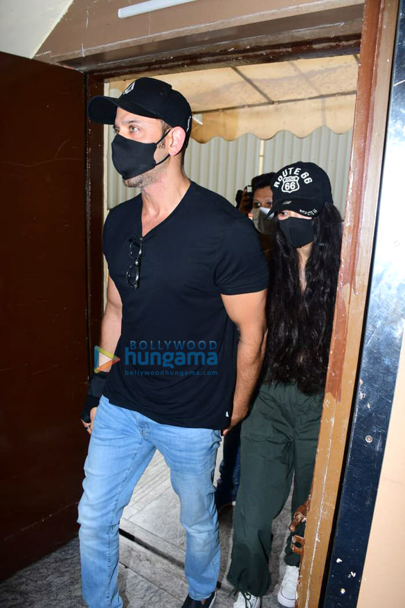 Photos: Hrithik Roshan and Saba Azad snapped at special preview of Vikram Vedha at PVR Juhu