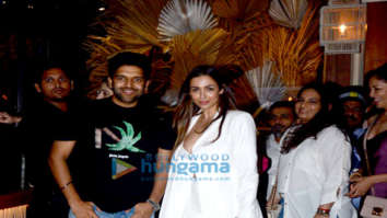 Photos: Malaika Arora, Guru Randhawa and Aditi Govitrikar snapped at Bastian in Worli