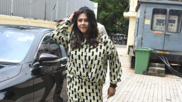 Ekta Kapoor snapped outside a theatre