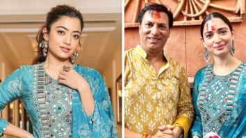 Fashion Faceoff: Rashmika Mandanna or Tamannaah, who wore this elegant blue sharara set by Label Anushree better?