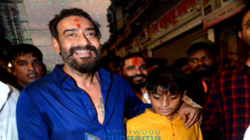 Photos: Ajay Devgn visits Lalbaugcha Raja