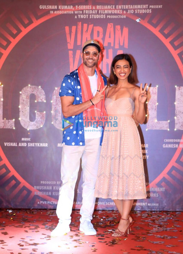 Photos: Hrithik Roshan, Radhika Apte and others attend the song launch of ‘Alcoholia’ from their film Vikram Vedha Photos: Hrithik Roshan, Radhika Apte and others attend the song launch of ‘Alcoholia’ from their film Vikram Vedha