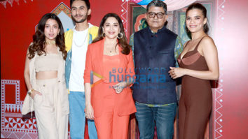 Photos: Madhuri Dixit, Gajraj Rao, Ritwik Bhowmik, Barkha Singh and Srishti Shrivastava spotted promoting Maja Ma at Taj Lands End