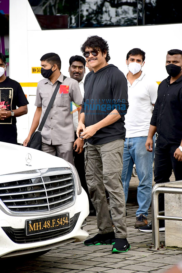 Photos: Nagarjuna spotted at Kalina airport Photos: Nagarjuna spotted at Kalina airport