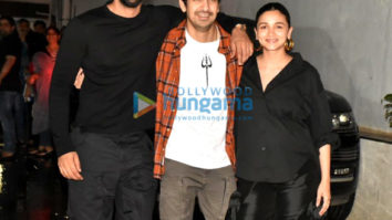 Photos: Ranbir Kapoor, Ayan Mukerji and Alia Bhatt snapped at the Dharma Productions’ office