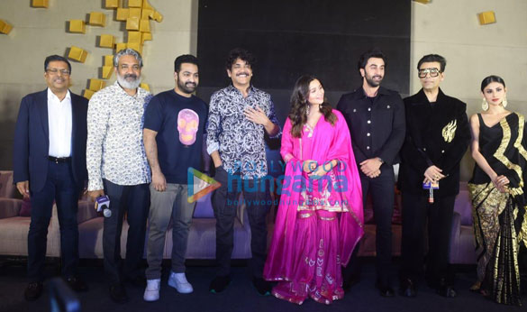 Photos: Ranbir Kapoor and Alia Bhatt grace the pre release Brahmastra event in Hyderabad