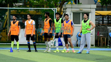 Photos: Tiger Shroff, Ibrahim Ali Khan, Abhishek Bachchan and others snapped at an All-Star football match